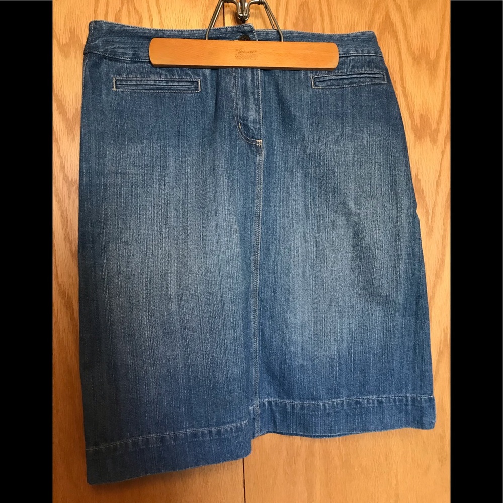 Denim Pencil Skirt